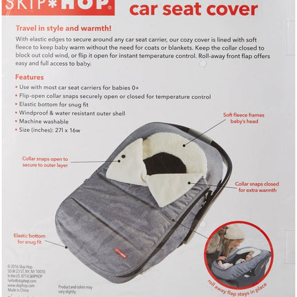 Skip Hop Stroll and Go Car Seat Cover (Black)