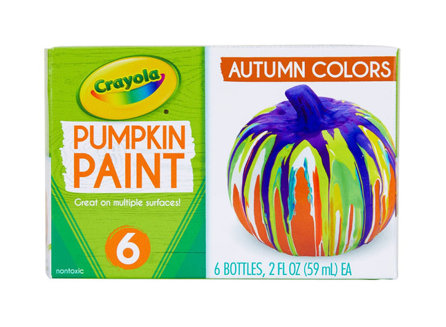 Crayola Pumpkin Paint Set Acrylic Paints in Autumn