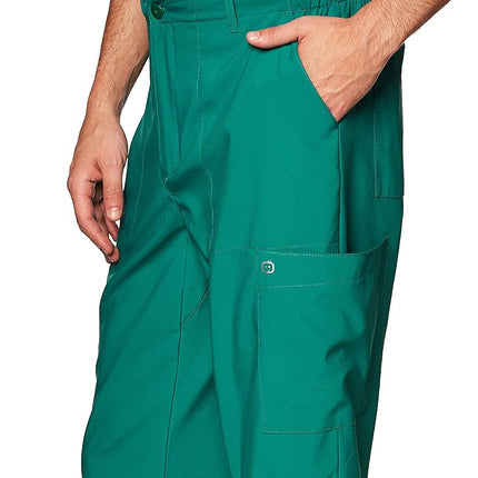 WonderWink Men's Flat Front Cargo Pant, Hunter, Medium Short