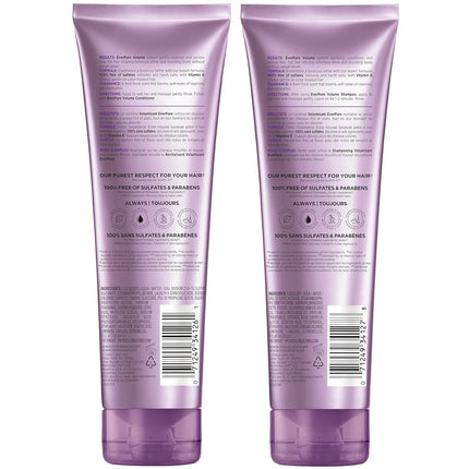 L'Oreal Paris EverPure Volume Sulfate Free Shampoo and Conditioner Kit for Color-Treated Hair, Volume + Shine for Fine, Flat Hair, with Lotus Flower (8.5 Fl; Oz each) (Packaging May Vary)