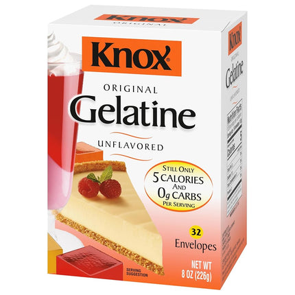 Knox Original Unflavoured Gelatine 32 Envelopes 226g