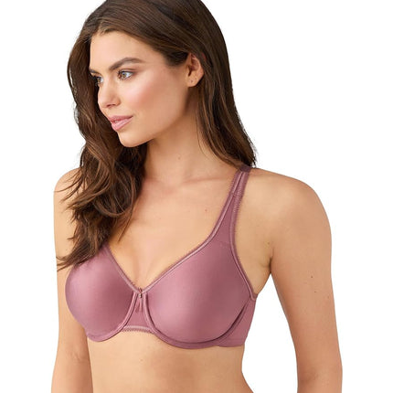 Wacoal Women's Basic Beauty Unlined Underwire Full Coverage Bra, 855192, Rose Brown, 34D