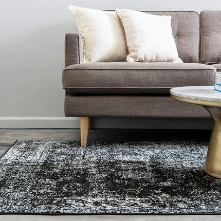 Unique Loom Sofia Collection Tapis traditionnel vintage noir (0,6 m x 0,9 m)