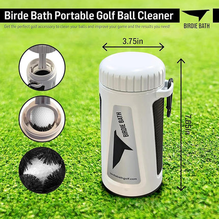 Birdie Bath Portable Golf Ball Cleaner - Ultimate Personal Golf Ball Washer