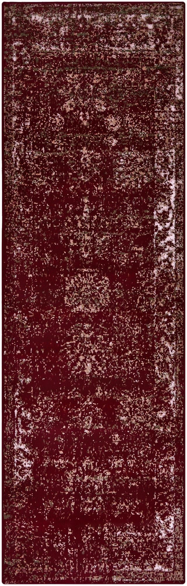 Unique Loom Sofia Collection Area Rug - Casino (2' x 6' 9" Runner, Burgundy/Gray)