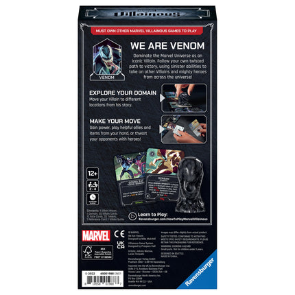Ravensburger Marvel Villainous: Somos Venom - Expansión de juego de un solo personaje para mayores de 12 años