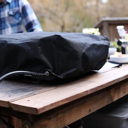 Cuisinart Gourmet Two Burner Gas Griddle Cover and Tote, Black