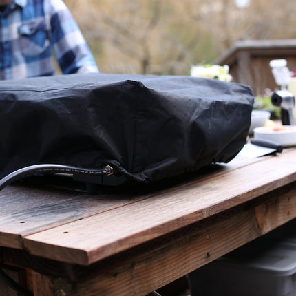 Cuisinart Gourmet Tapa y Bolsa para Plancha de Gas de Dos Quemadores, Negro