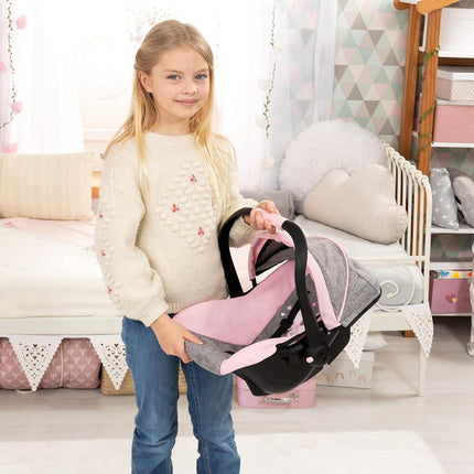 Bayer Deluxe Dolls Car Seat - Baby Doll Travel Car Seat, with Sun Canopy