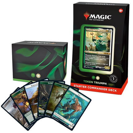 Magic The Gathering Starter Commander Deck - Triunfo de los tokens, Multicolor, Para mayores de 13 años