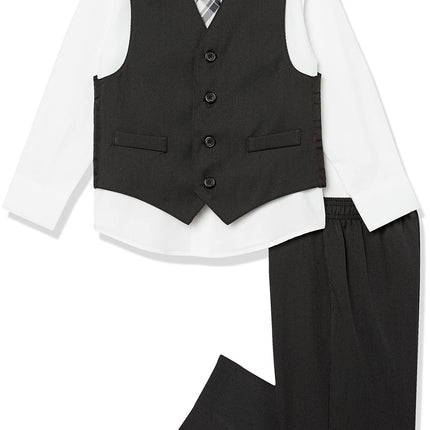 Van Heusen Boys' 4-Piece Formal Suit Set, Vest, Pa