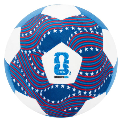 Jazwares FIFA World Cup 2026 USA 9" Plush Soccer Ball - Soft Collectible World Cup Plush Toy - National Team Stars and Stripes Design - Ages 3+