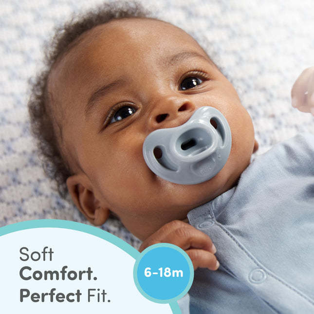 NUK Comfy Orthodontic Pacifiers, Timeless Collection, 6-18 Months, 5 Count