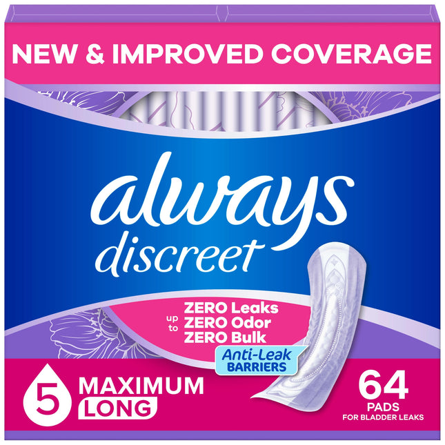 Always Discreet Adult Incontinence Pads for Women,