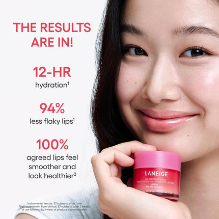 LANEIGE Lip Sleeping Mask Vanilla: Nourishing Overnight Lip Treatment with Vitamin C, Shea & Murumuru Butter for Hydrating Dry, Flaky Lips
