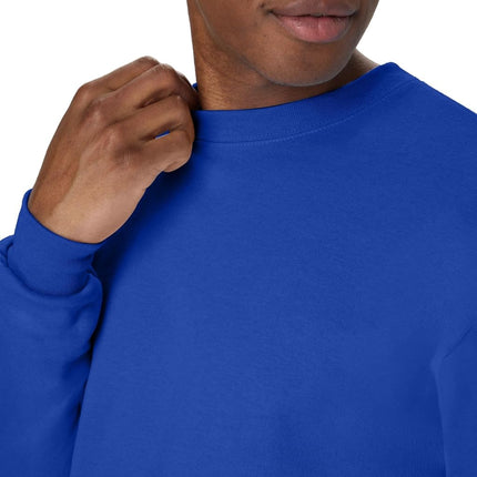 Hanes Men's EcoSmart Fleece, Cotton-Blend Pullover, Crewneck Sweatshirt, 1 Or 2 Pack Available, Deep Royal-1 Pack, 4XL