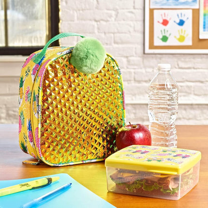 Fit & Fresh Novelty Insulated Kids Lunch Box, Pineapples, Unisex