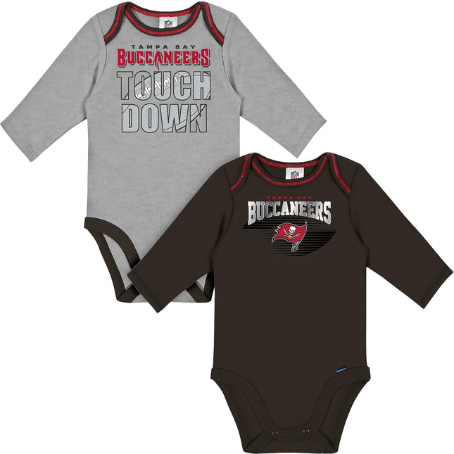Gerber NFL Baby Boys' 2 Pack Long Sleeve Bodysuit,