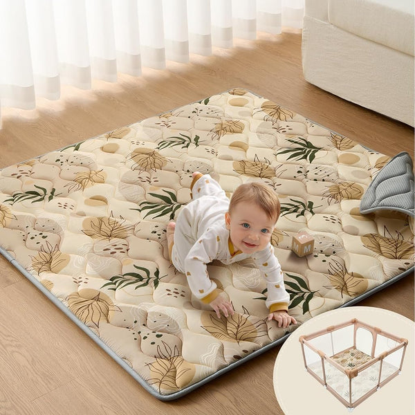 Blissful Diary Baby Play Mats for Floor, 127×127cm