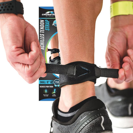 CROSSTRAP Bandeau achille par MDUB Medical. Lot de 1. (Petit) Prévient la tendinite d'Achille – Course, cyclisme, randonnée, sports de plein air.