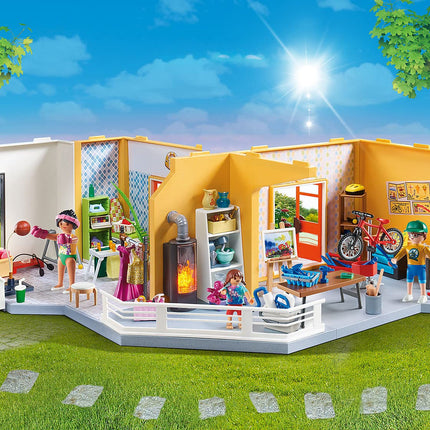 Playmobil City Life 70986 Ampliación de la Casa Moderna, Con Efectos Luminosos, Juguete para Niños a Partir de 4 Años