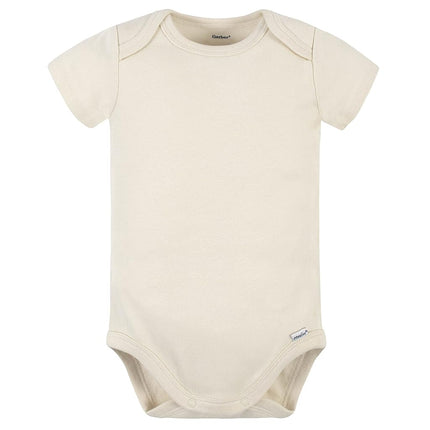 Gerber unisex-baby 5 Pack Onesies Multi-packs Bundle Interlock 180 Gsm, Natural, 24 Months