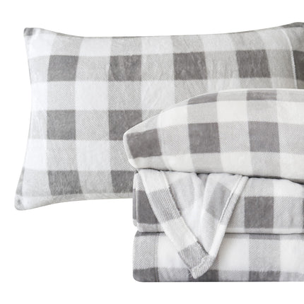 Elegant Comfort Luxuriously Soft 4-Piece Velvet Pl