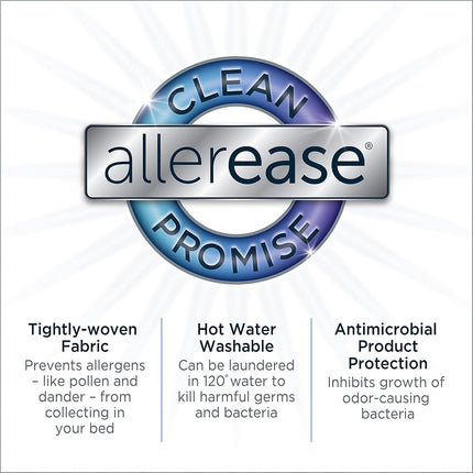 AllerEase Waterproof Allergy Protection Zippered Mattress Protector