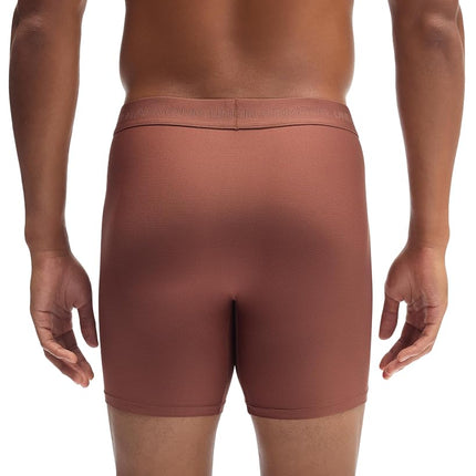 Under Armour Men's Performance Tech Mesh Boxerjock Brief Underwear, 6" Inseam, All-Day Comfort & Ultra-Soft, 3-Pack, Vintage Mocha, S