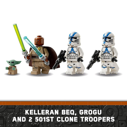 LEGO Star Wars BARC Speeder Escape Set, Buildable The Mandalorian Toy for 8+ Year Old Boys & Girls, Speeder Bike Model Kit Includes 3 Character Minifigures & a Grogu Figure, Kids' Building Toys 75378