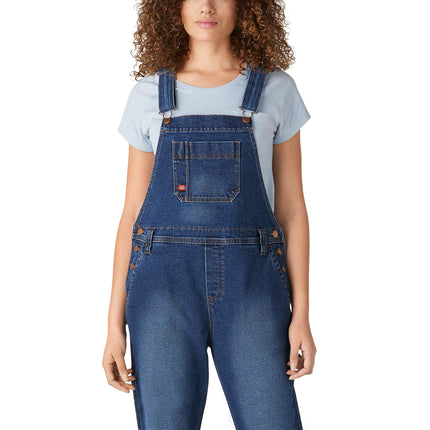 Dickies Women's Denim Boyfriend Bib Overall, Retro