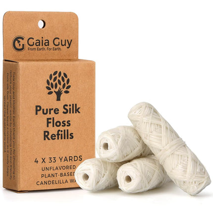 Gaia Guy Silk Dental Floss Refill | Unflavored Nat