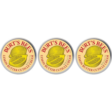 Burt's Bees 100% Natural Lemon Butter Cuticle Cream, 0.6 Ounce, Pack of 3