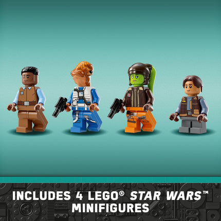 LEGO Star Wars Le vaisseau spatial Le Ghost et Phantom II d’Ahsoka – Jouet de construction Star Wars pour enfants, garçons et filles, à partir de 10 ans – Cadeaux d’anniversaire – 5 figurines – 75357
