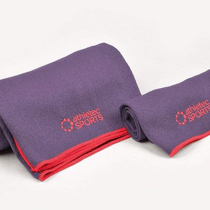 DII Athletec Sports Ensemble de serviettes de yoga ultra absorbantes, violet