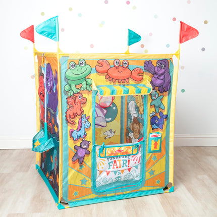 Melissa & Doug Fun at The Fair! Game Center Play Tent - 4 Sides of Activities