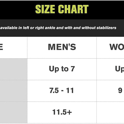 AirHeel Hommes Grands 10-13 US, 9.5-12.5 UK, 44-47 EU Femmes 11-15 US, 8.5-12.5 UK, 43.5-47.5 EU