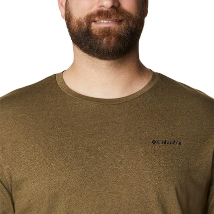 Camisa de senderismo de manga corta Columbia Thistletown Hills para hombre, verde oliva/salvia, extra pequeña