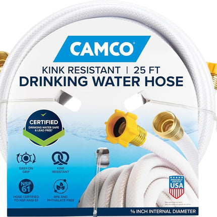 Camco TastePURE 25-Ft Water Hose - RV Drinking Wat