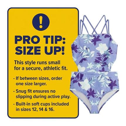 Kanu Surf Girls' Beach Girl Sport Cut-Out One Piece Swimsuit