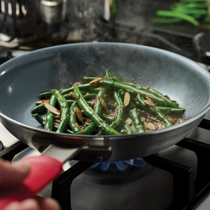 Tramontina Ceramic Nonstick Restaraunt Fry Pan, 10 Inch, Gray, Professional Series, Dishwasher and Oven Safe, 80114/056DS
