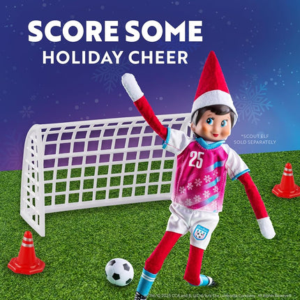The Elf on the Shelf Polar Props North Pole Pitch Kit - 11-in-1 Elf Props and Accessories for Easy Sporty Football Elf Scenes - Scout Elf Not Included