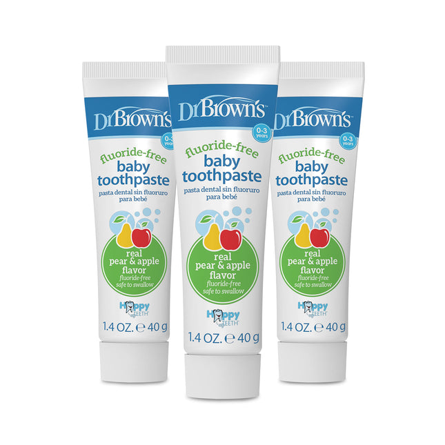 Dr. Brown's Fluoride Free Baby Toothpaste Safe Up 