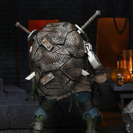 NECA Official Universal Monsters vs Teenage Mutant Ninja Turtle Leonardo As Hunchback Ult 7" Action Figure