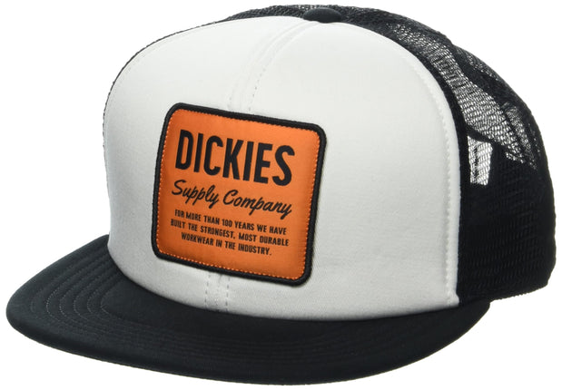Dickies Mens Supply Company Trucker Hat, White, On