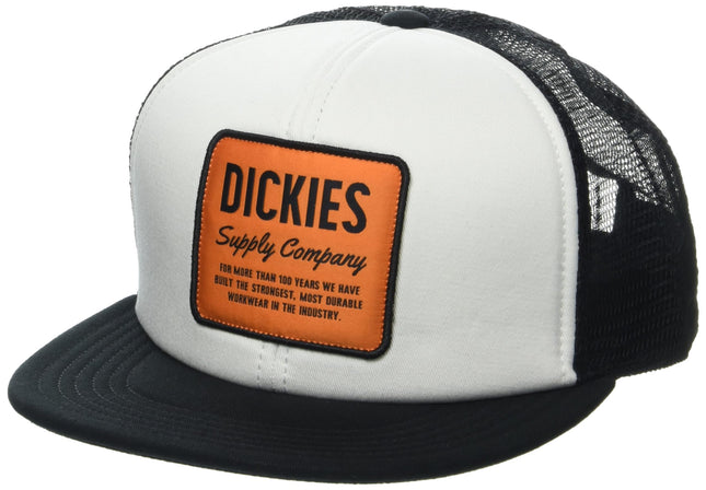 Dickies Mens Supply Company Trucker Hat, White, On