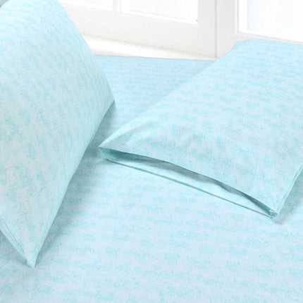 Elegant Comfort Softest and Coziest 6-Piece Sheet Set - 1500 Premium Hotel Quality Microfiber - Deep Pocket, Wrinkle Resistant 6-Piece Wave Pattern Bed Sheet Set, California King, Wave Aqua