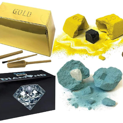 Schylling Chip Away Science Digs Gold & Diamond Gi