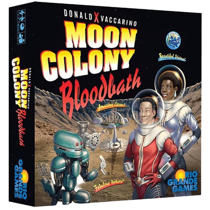 Rio Grande Games: Moon Colony Bloodbath - Strategy Card Game, Space Survival, Engine Building-Engine Losing Tableau Game, Ages 14+, 1-5 Players
