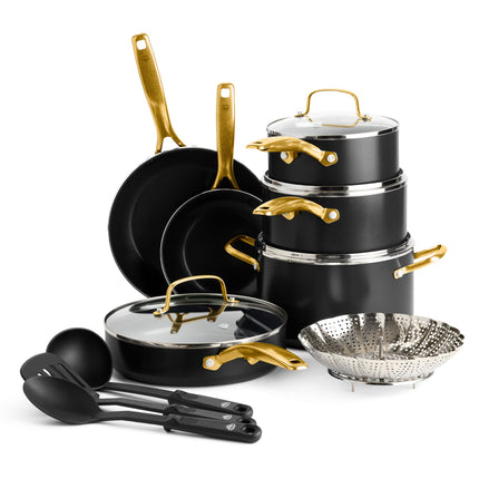 Blue Diamond 14 Piece Induction Nonstick Cookware 